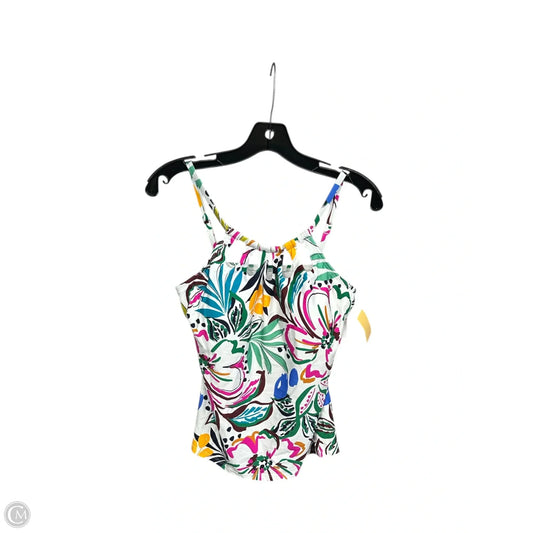Swimsuit Top By Clothes Mentor In Floral Print, Size: M
