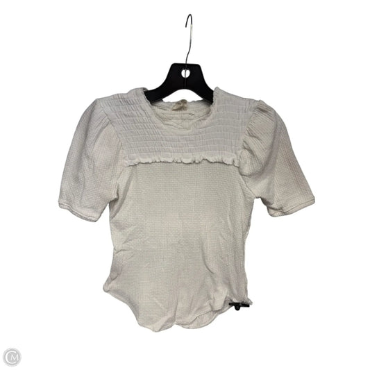 Top Short Sleeve By We The Free In Cream, Size: Xs