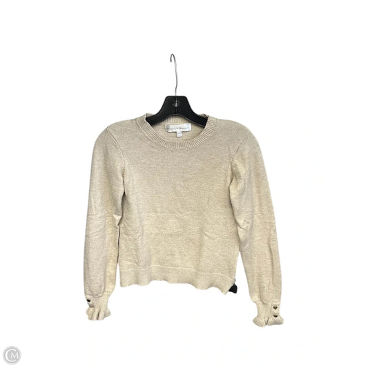 Top Long Sleeve By Chelsea And Theodore In Tan, Size: Xs