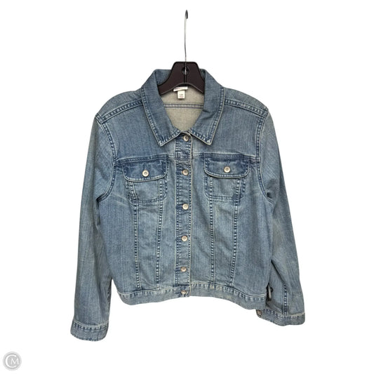 Jacket Denim By Merona In Blue Denim, Size: L
