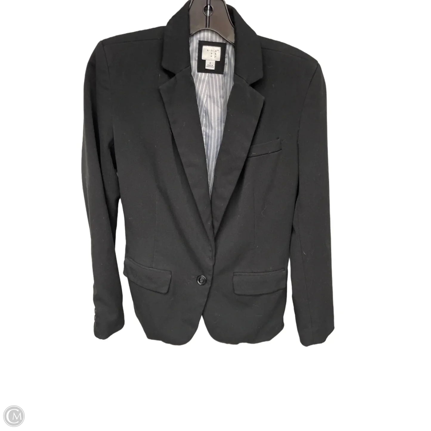 Blazer By A New Day In Black, Size: 2