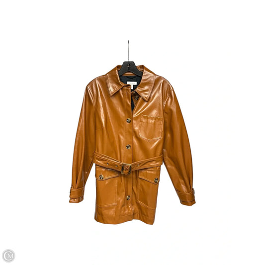 Jacket Other By Topshop In Orange, Size: 8