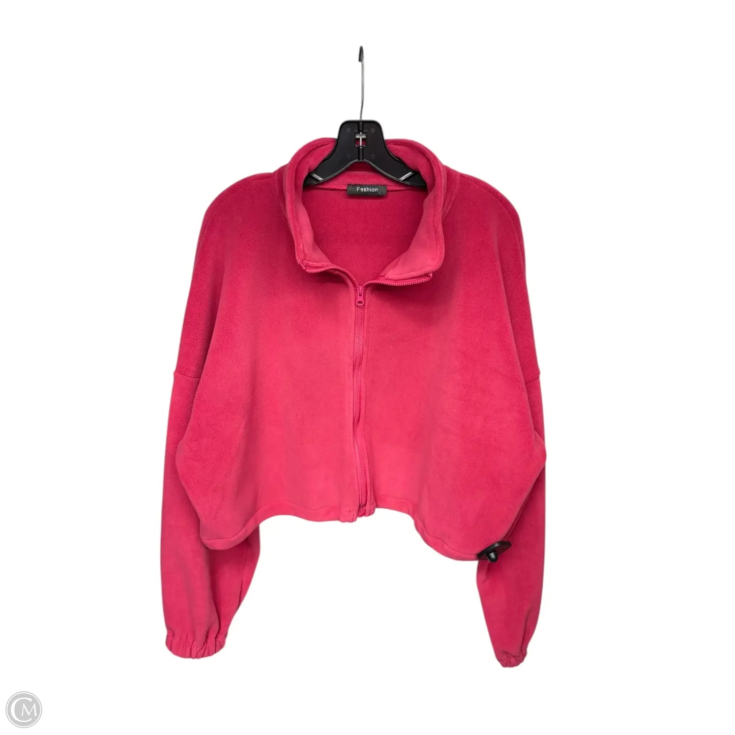 Sweatshirt Collar By Clothes Mentor In Pink, Size: L
