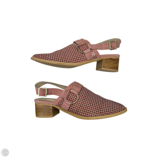 Shoes Heels Block By Clothes Mentor In Pink, Size: 10