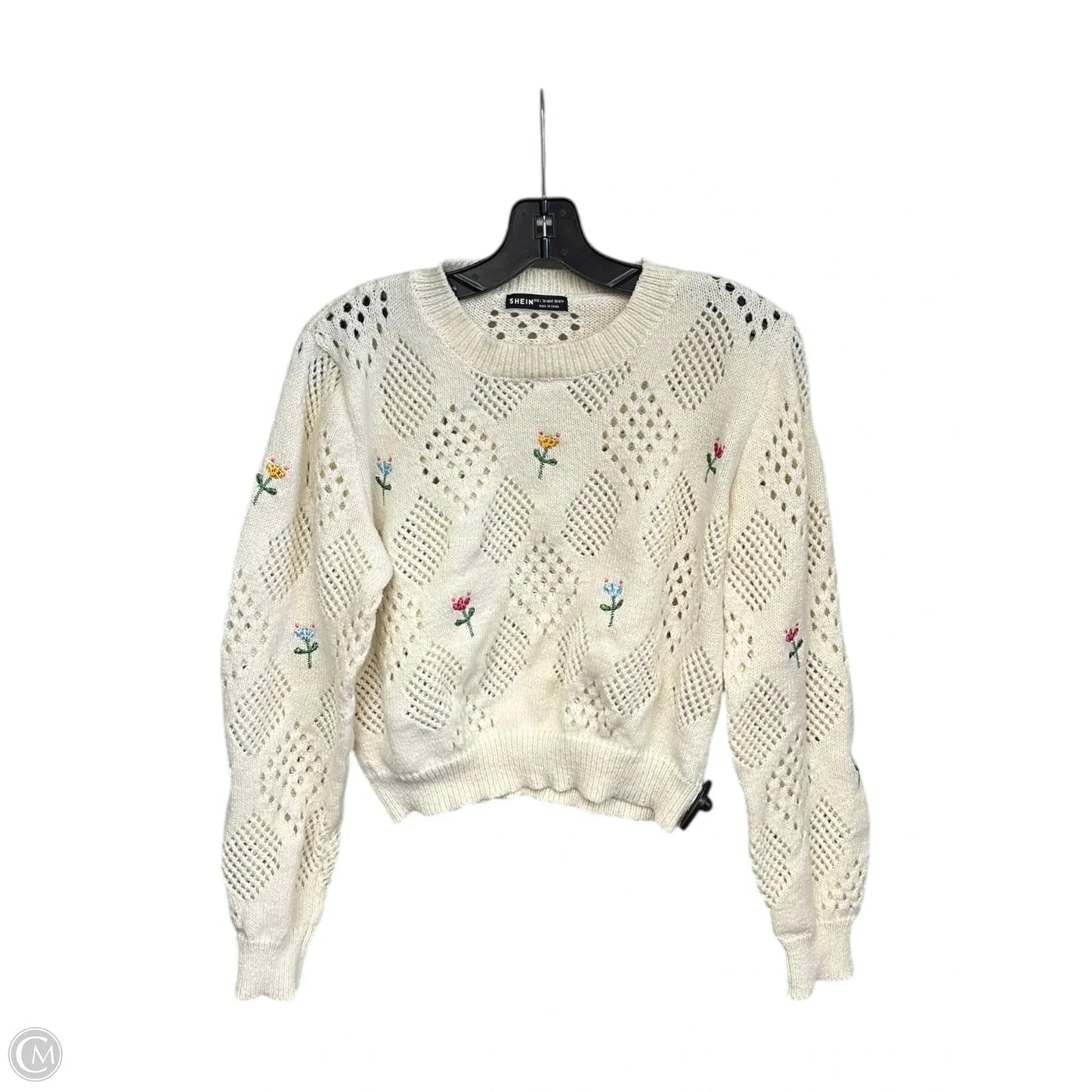 Sweater By Shein In Cream, Size: L
