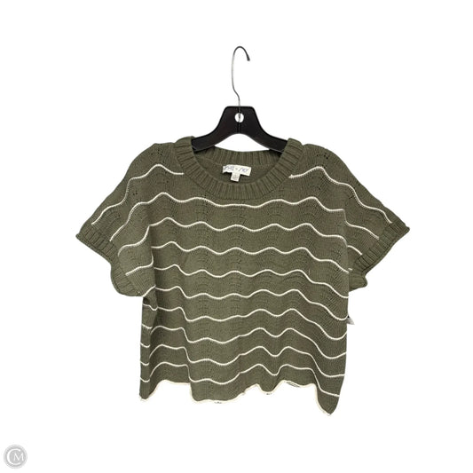 Sweater Short Sleeve By She + Sky In Green, Size: L