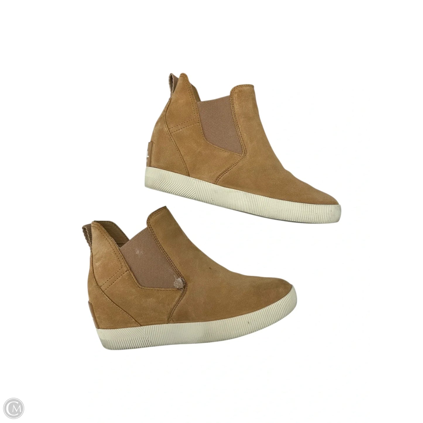 Boots Ankle Heels By Sorel In Tan, Size: 6.5