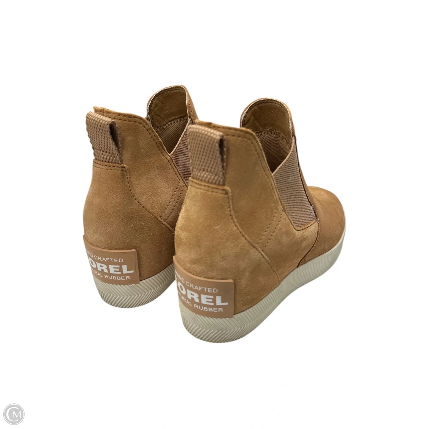 Boots Ankle Heels By Sorel In Tan, Size: 6.5