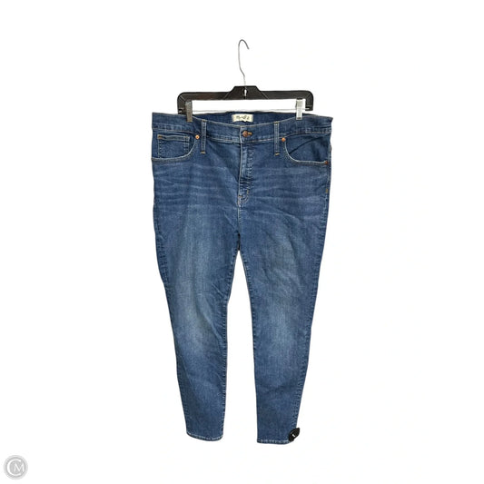 Jeans Skinny By Madewell In Blue Denim, Size: 18