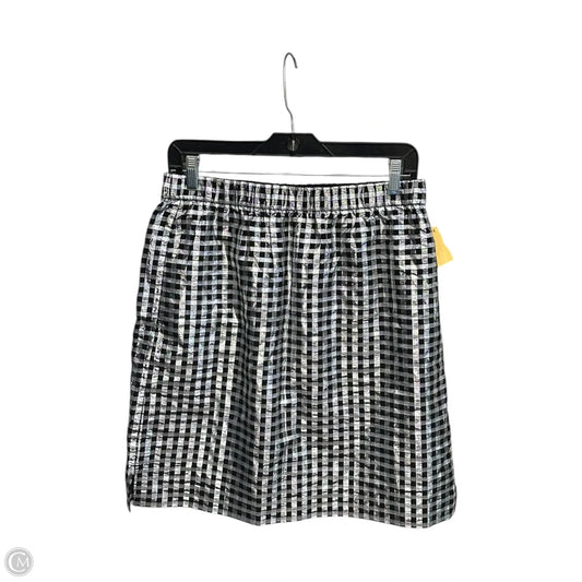 Skirt Mini & Short By J. Crew In Black & Silver, Size: M