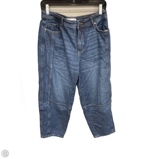 Jeans Wide Leg By Loft In Blue Denim, Size: 8