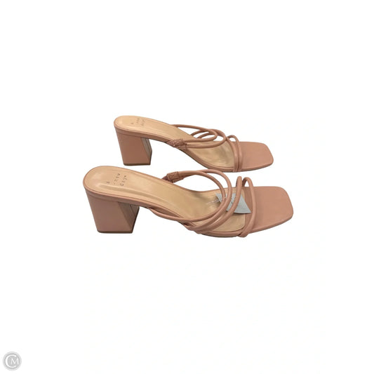 Shoes Heels Block By A New Day In Tan, Size: 10