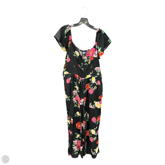 Jumpsuit By Old Navy In Floral Print, Size: Xl