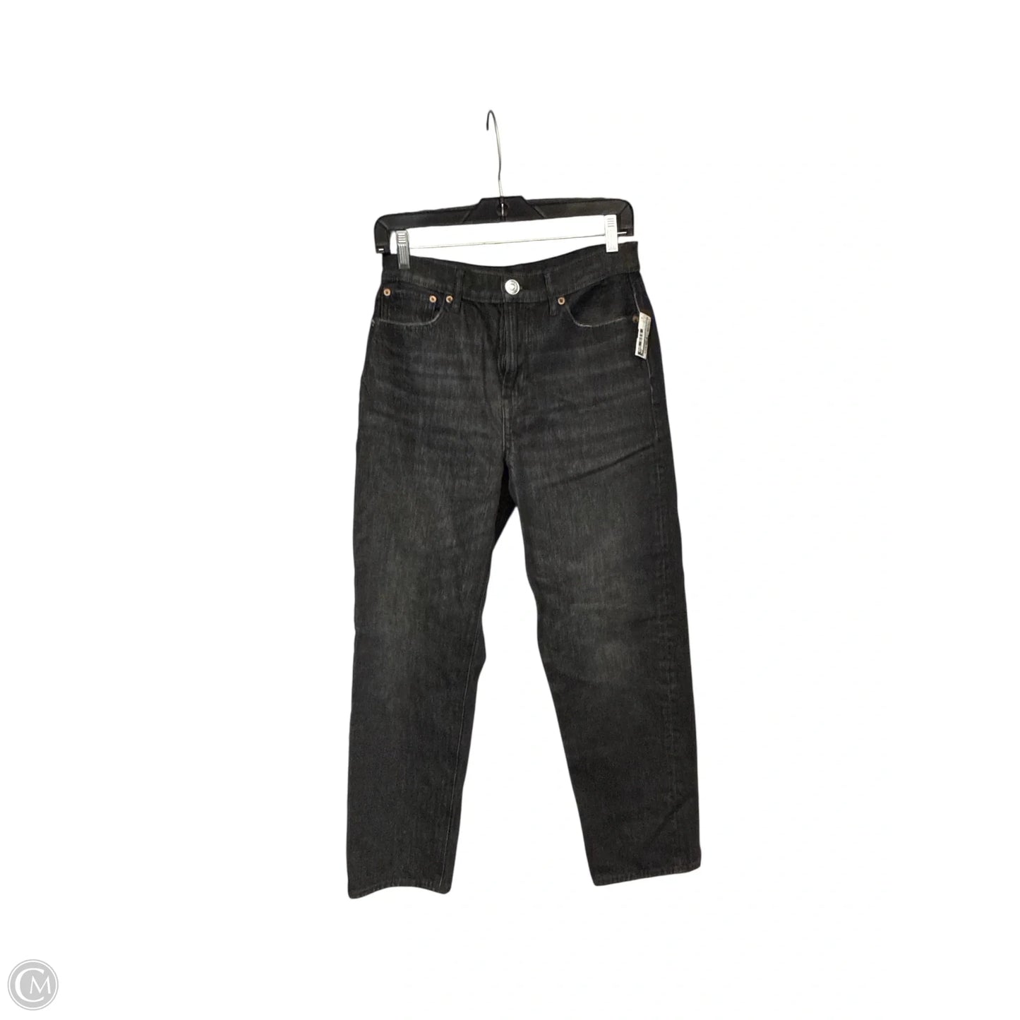 Jeans Straight By American Eagle In Black, Size: 4