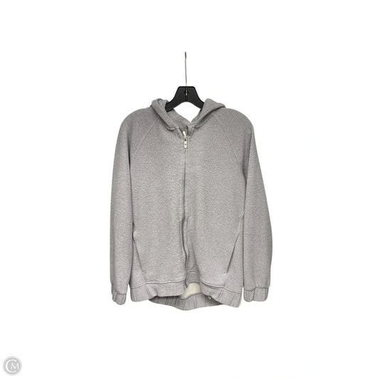 Athletic Sweatshirt Hoodie By Lululemon In Grey, Size: S