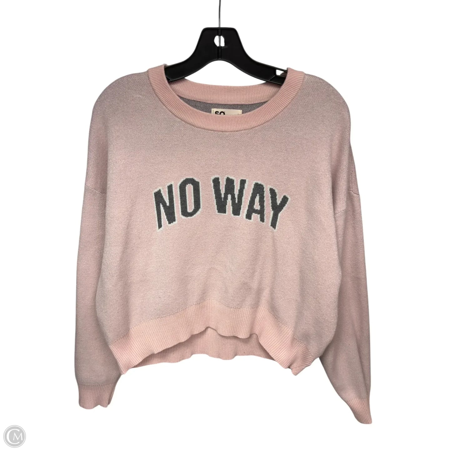 Sweater By So In Pink & Purple, Size: L