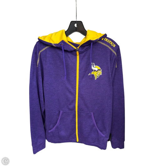 Athletic Sweatshirt Hoodie By Majestic In Purple, Size: S