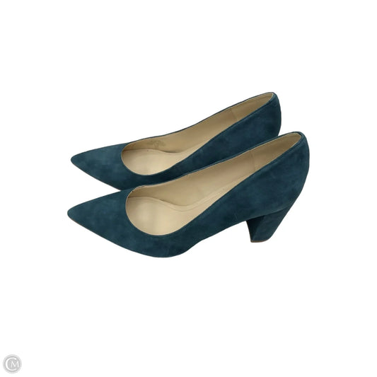 Shoes Heels Block By Marc Fisher In Teal, Size: 8.5