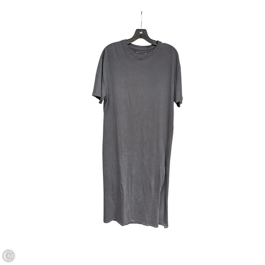 Dress Casual Midi By Abercrombie And Fitch In Grey, Size: L