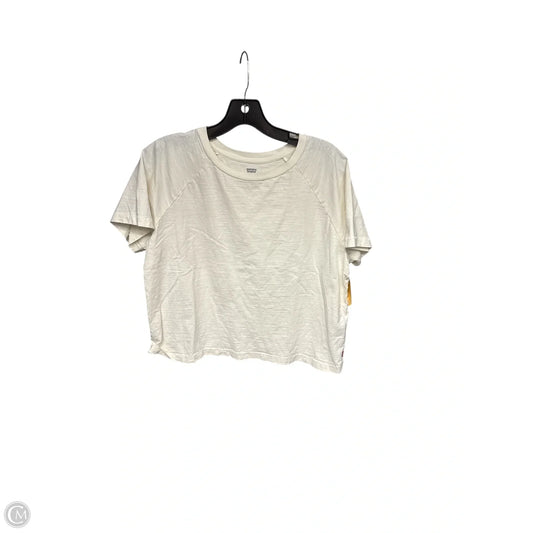 Top Short Sleeve Basic By Levis In Cream, Size: L