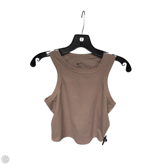 Athletic Tank Top By Nike Apparel In Brown, Size: M