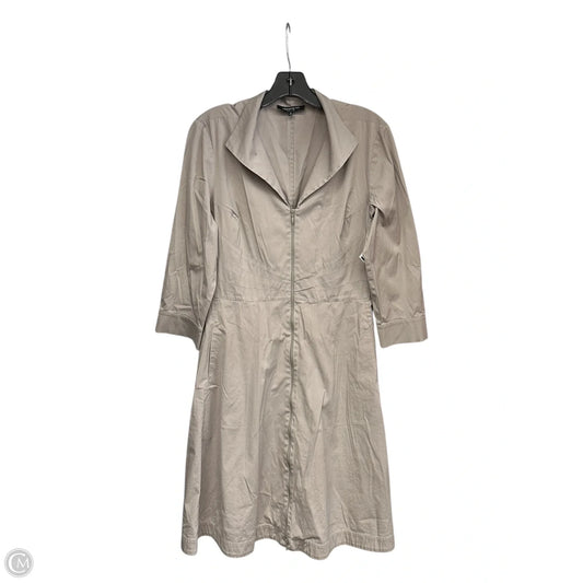 Dress Designer By Lafayette 148 In Taupe, Size: 6
