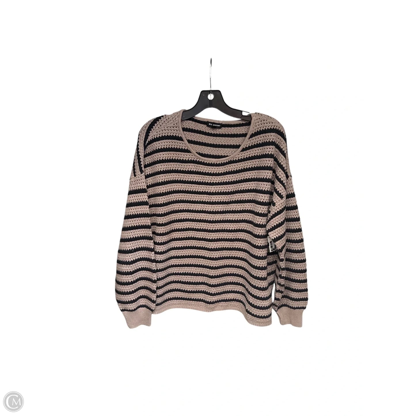 Sweater By Blu Pepper In Black & Brown, Size: M