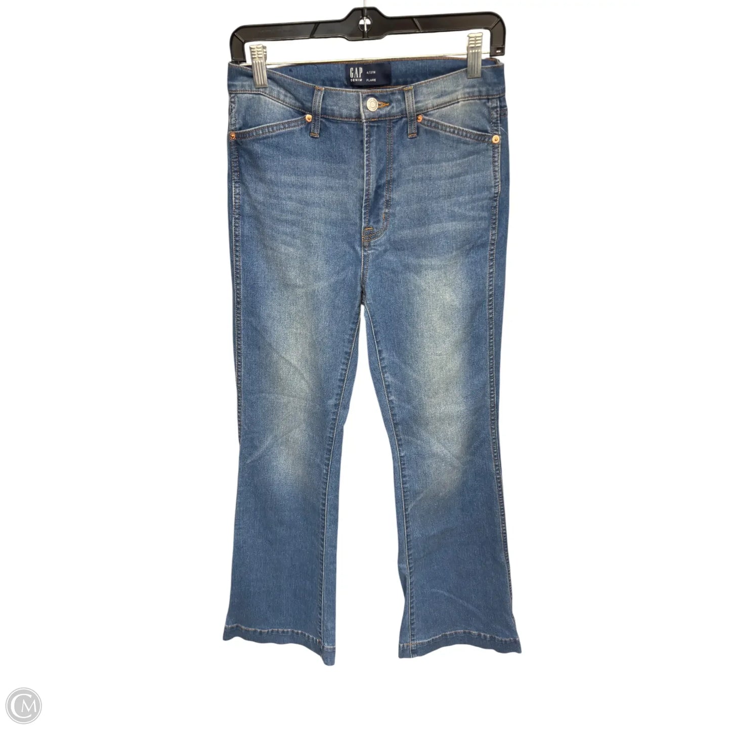Jeans Flared By Gap In Blue Denim, Size: 4