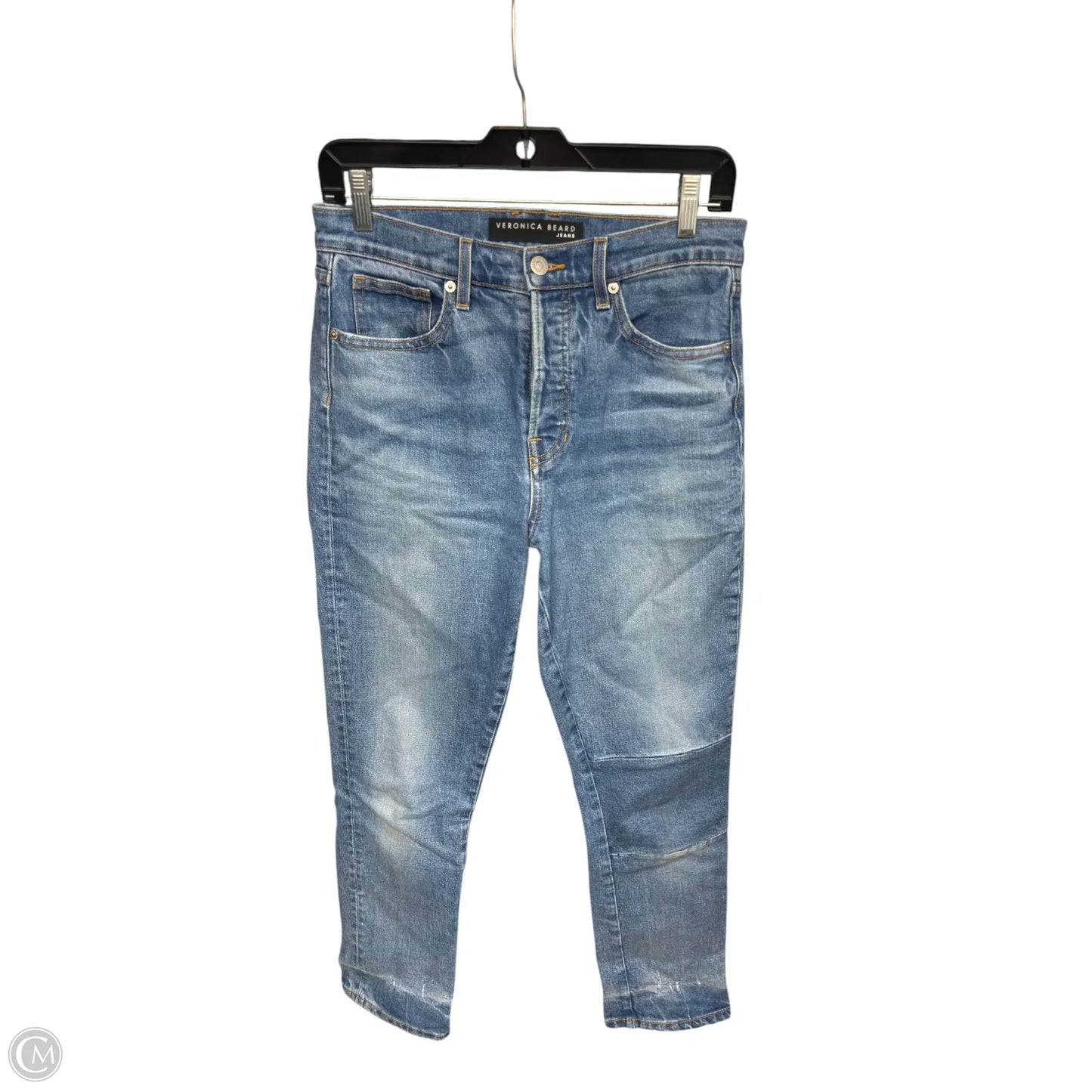 Jeans Straight By Veronica Beard In Blue Denim, Size: 4