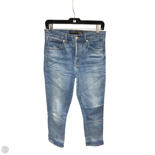 Jeans Straight By Veronica Beard In Blue Denim, Size: 4