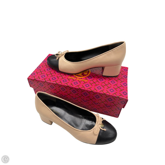 Shoes Designer By Tory Burch In Black & Cream, Size: 6.5