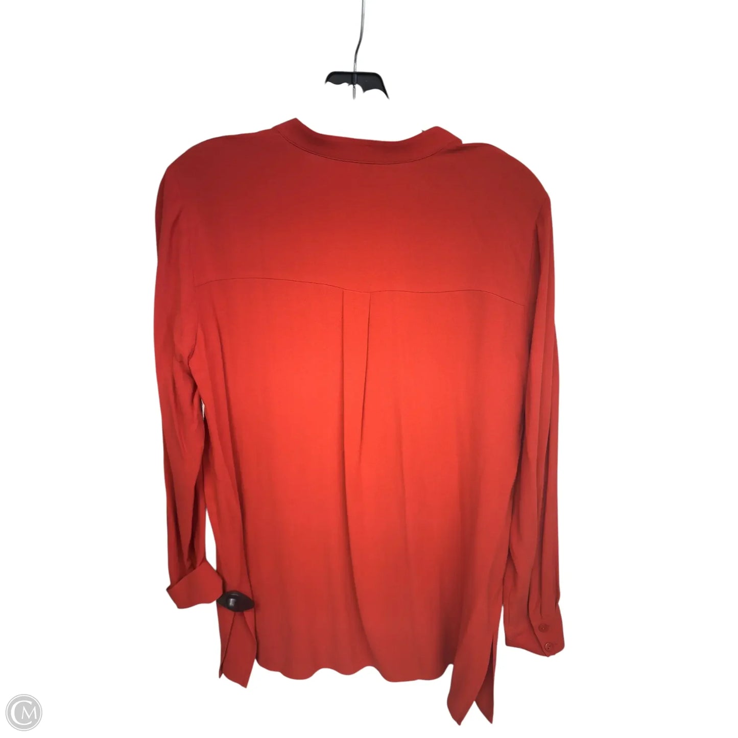 Top Long Sleeve By Eileen Fisher In Orange, Size: Xs