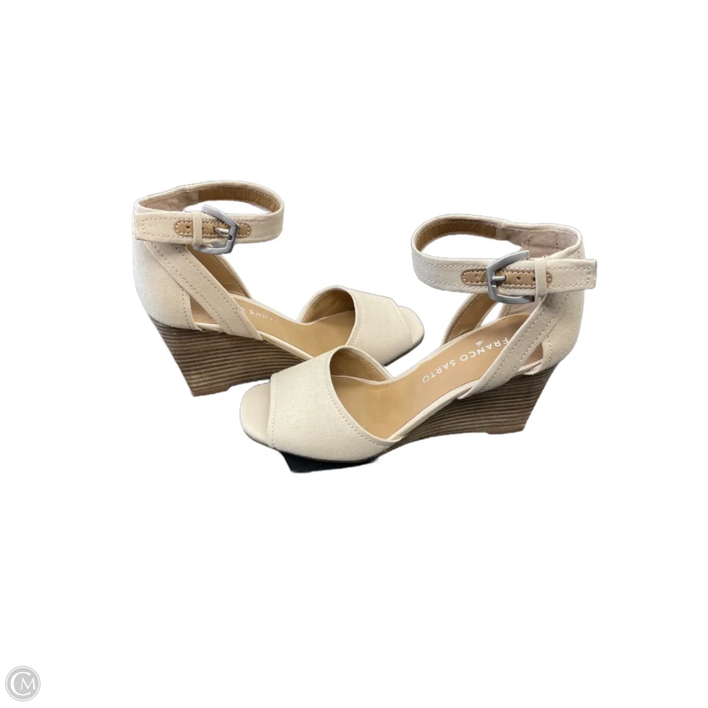Shoes Heels Wedge By Franco Sarto In Beige, Size: 6