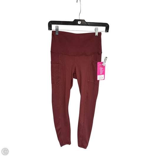 Athletic Leggings By Yogalicious In Red, Size: Xs