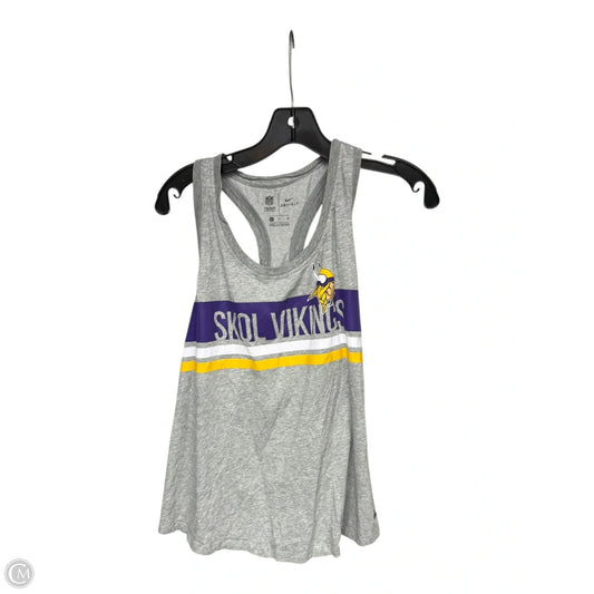 Athletic Tank Top By Nike Apparel In Grey & Purple, Size: Xl