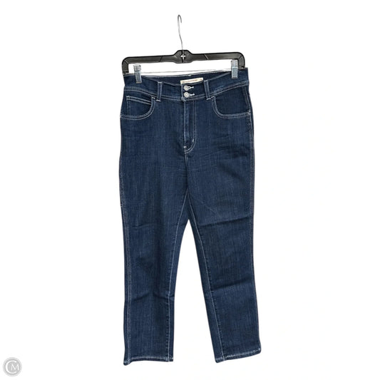 Jeans Straight By Levis In Blue Denim, Size: 8