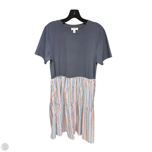Dress Casual Maxi By Nordstrom In Grey & White, Size: S