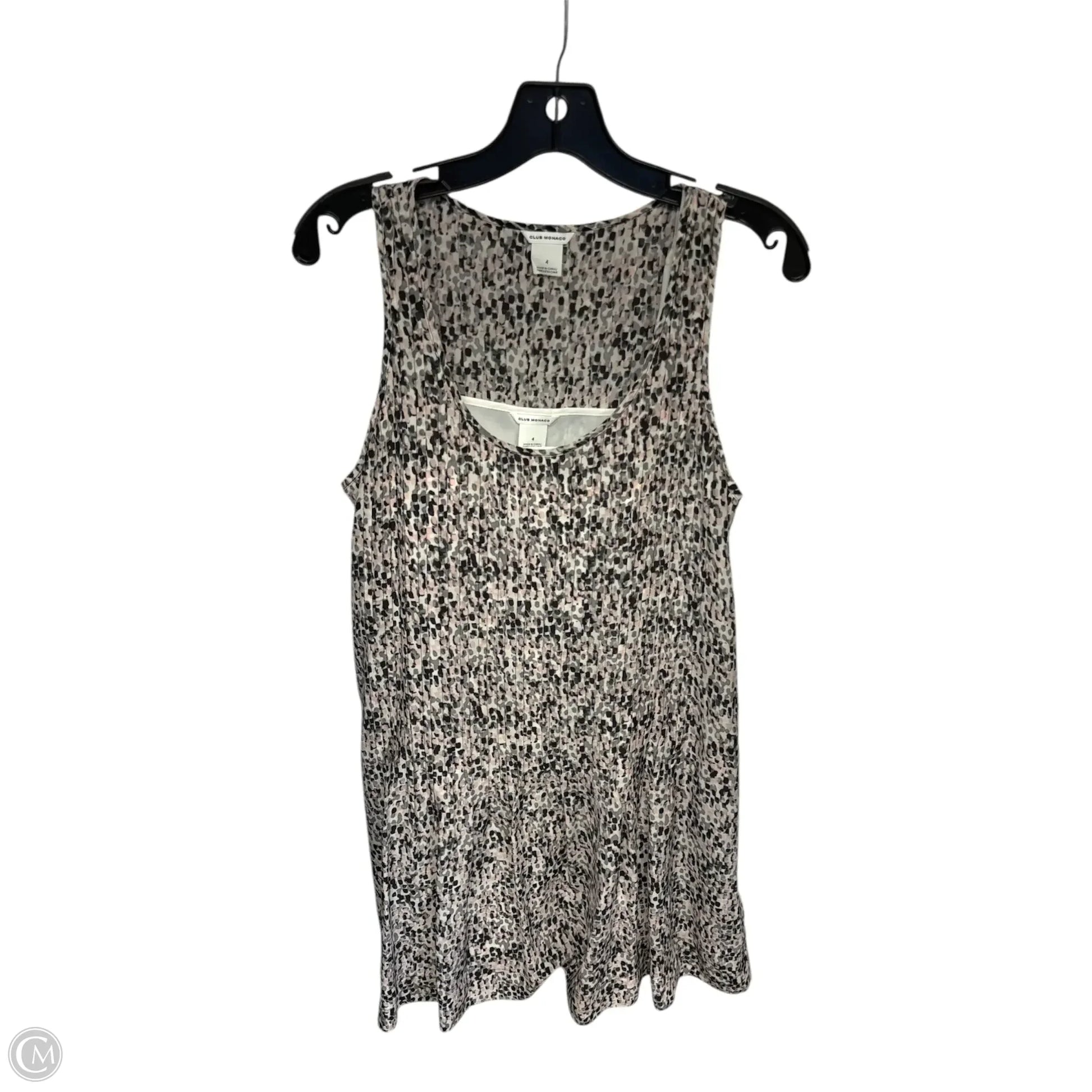 Dress Casual Short By Club Monaco In Black & Pink, Size: 4