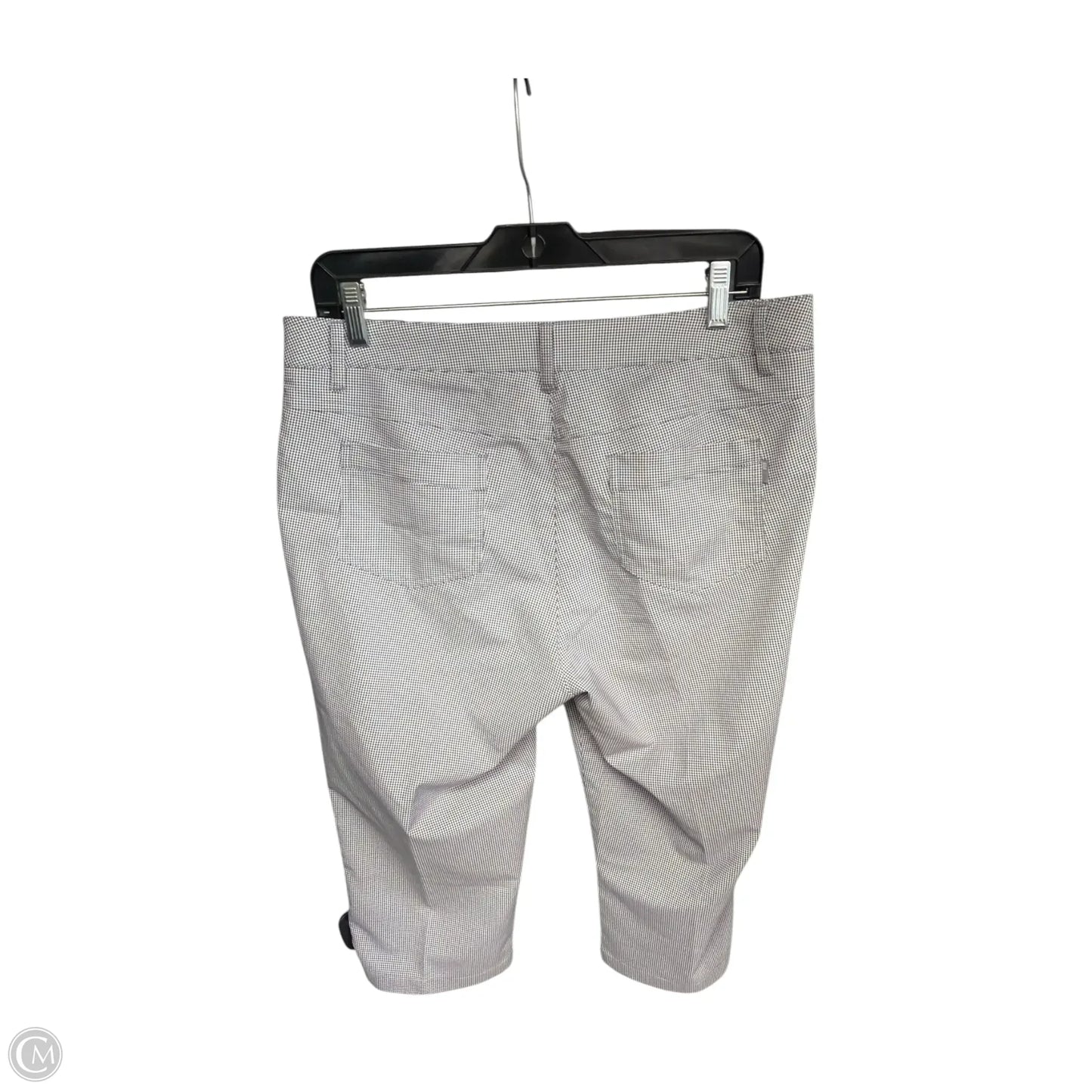 Capris By Clothes Mentor In Grey & White, Size: 8