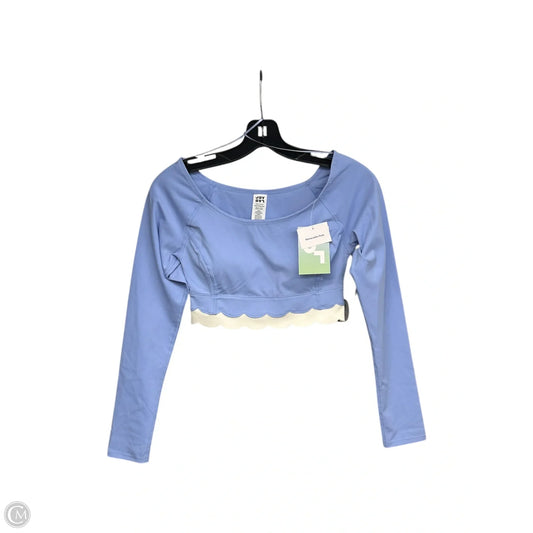 Athletic Top Long Sleeve Crewneck By Joy Lab In Blue, Size: Xs