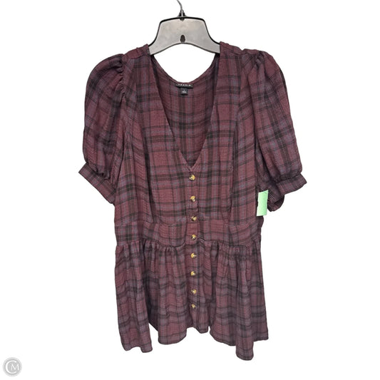 Top Short Sleeve By Torrid In Purple, Size: Xl