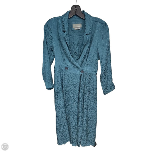 Dress Casual Midi By Anthropologie In Teal, Size: 4p