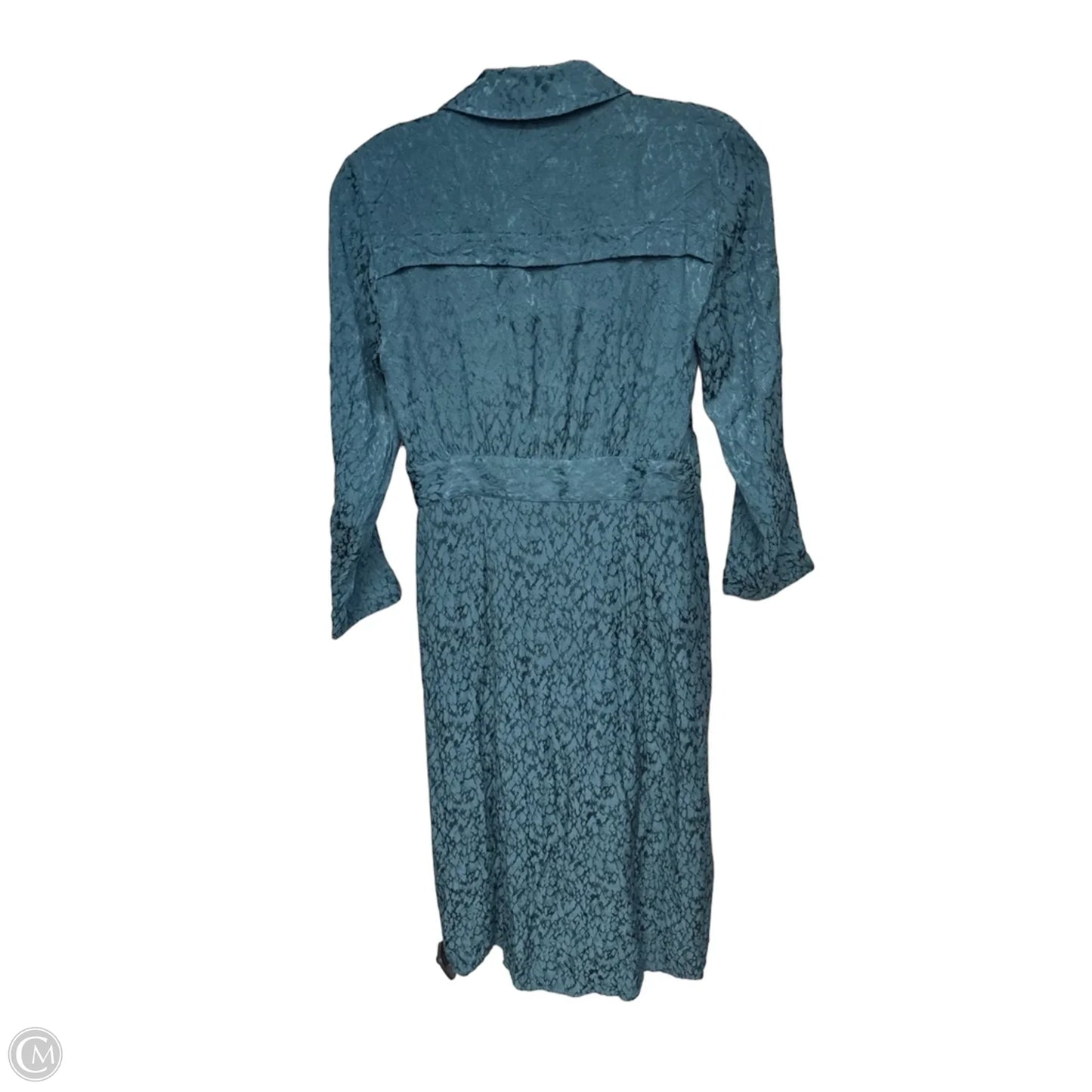 Dress Casual Midi By Anthropologie In Teal, Size: 4p