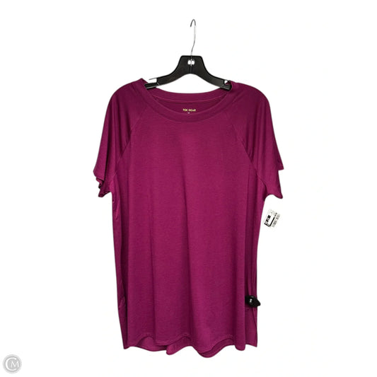 Top Short Sleeve By Tek Gear In Purple, Size: Xl