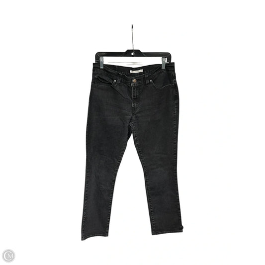 Jeans Straight By Levis In Black, Size: 8