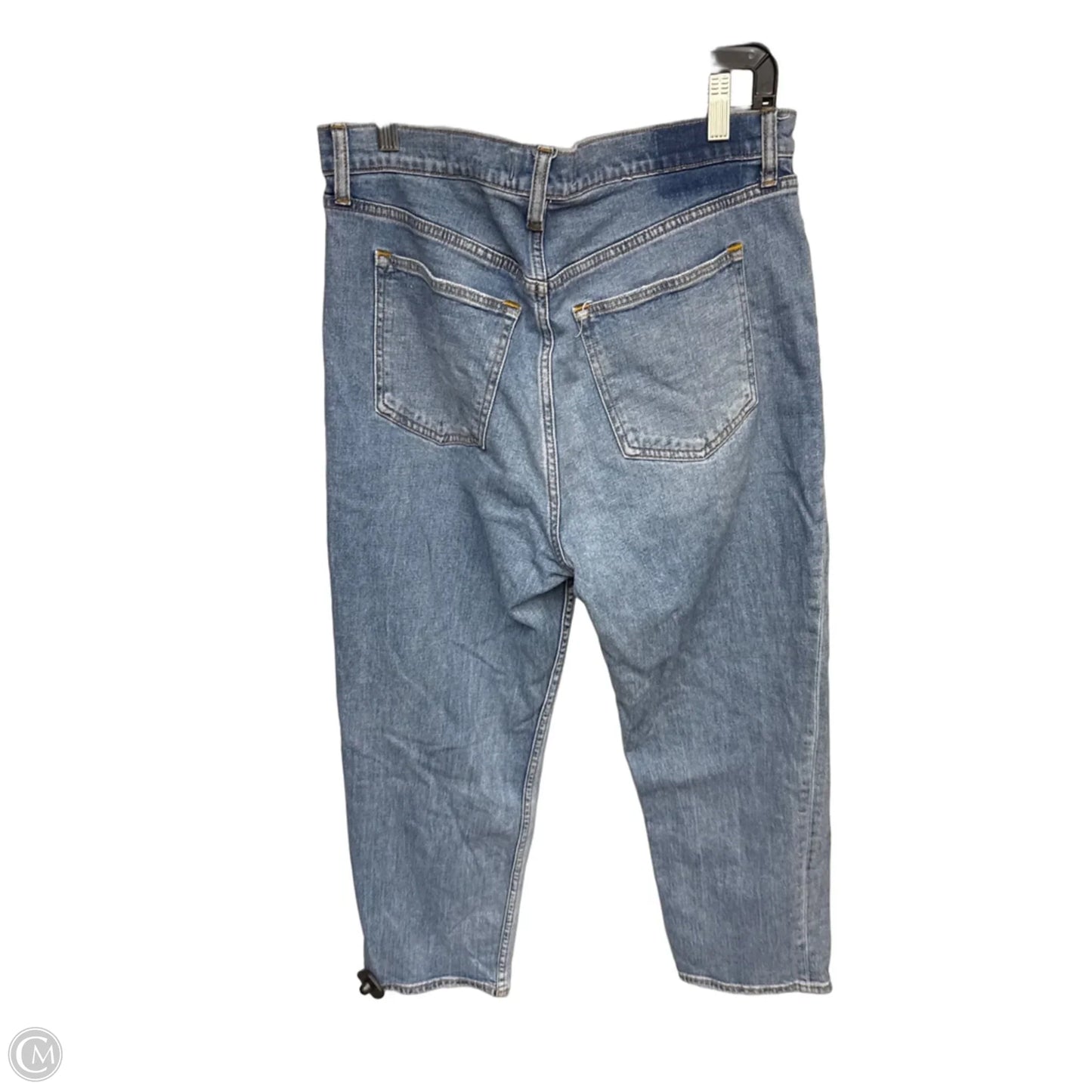 Jeans Cropped By Abercrombie And Fitch In Blue Denim, Size: 14