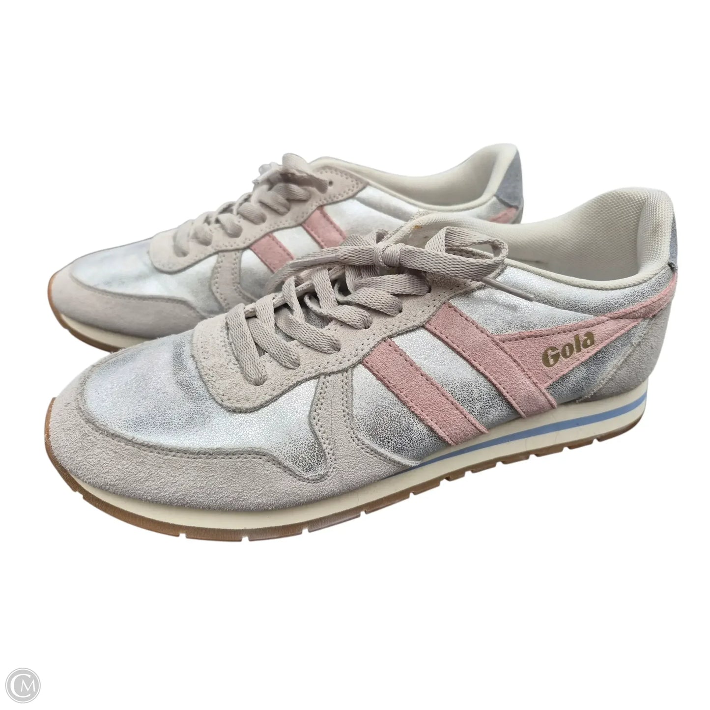 Shoes Sneakers By Gola In Pink & Silver, Size: 11