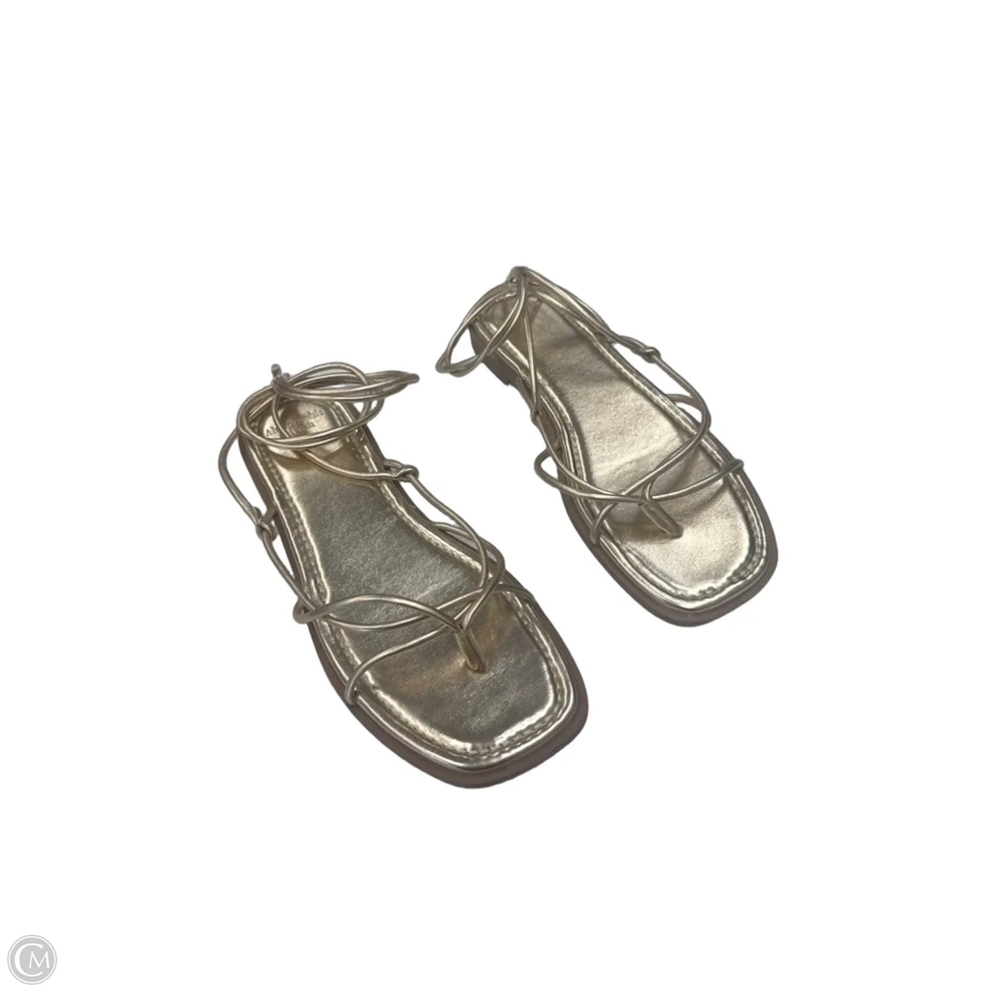 Sandals Flats By Abercrombie And Fitch In Gold, Size: 9