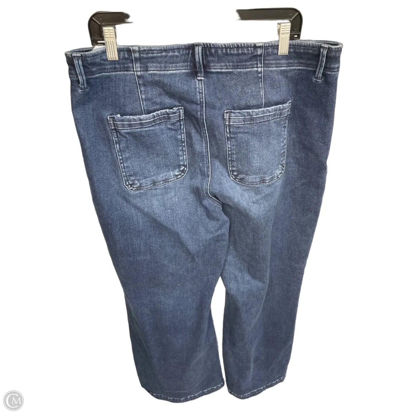 Jeans Wide Leg By Risen In Blue Denim, Size: 1x