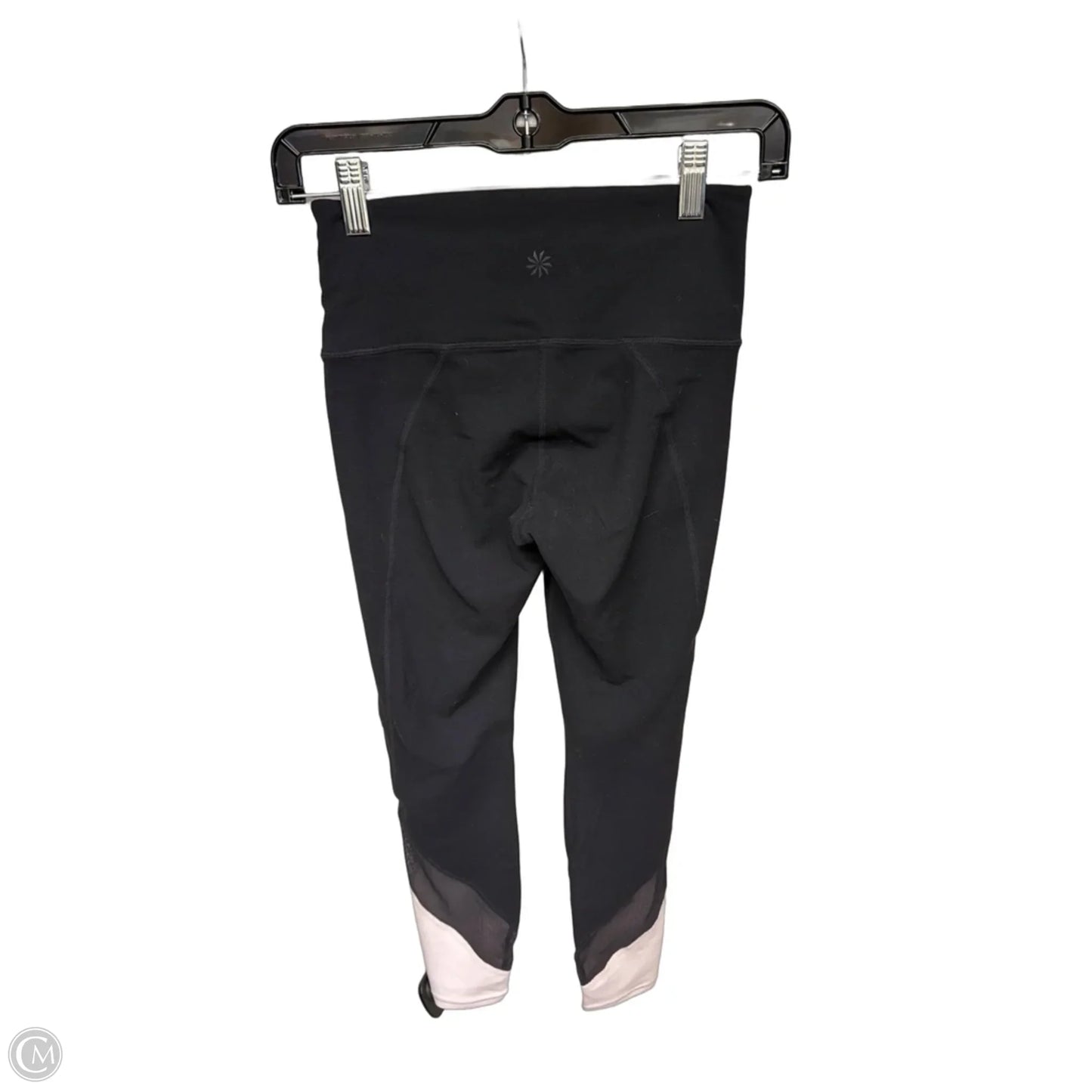 Athletic Leggings By Athleta In Black & Pink, Size: Xs